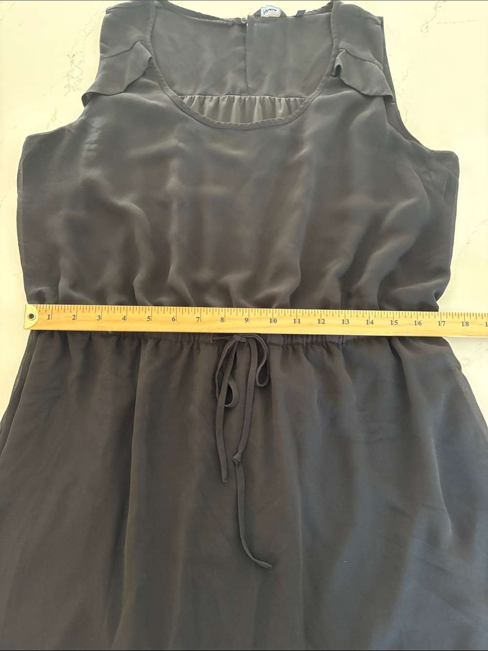Reitmans Black Sleeveless Lined Drawstring Waist Dress Size XXL - Picture 4 of 9